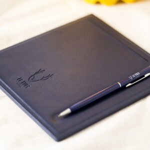 porte bloc notes cuir simili hotel