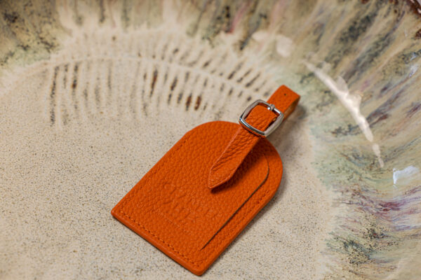 luggage tag porte adresse cuir simili