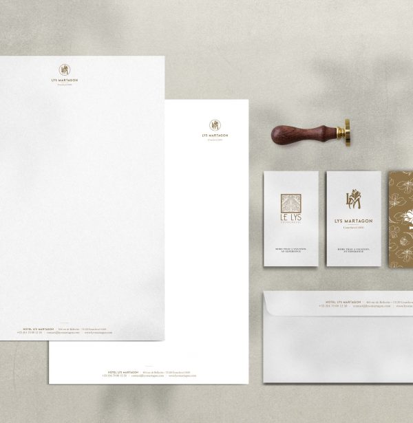 Simple corporate identity branding stationery set