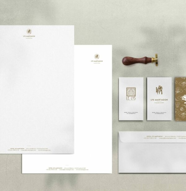 Simple corporate identity branding stationery set