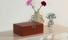 BOITE ECRIN CUIR SIMLI LUXE