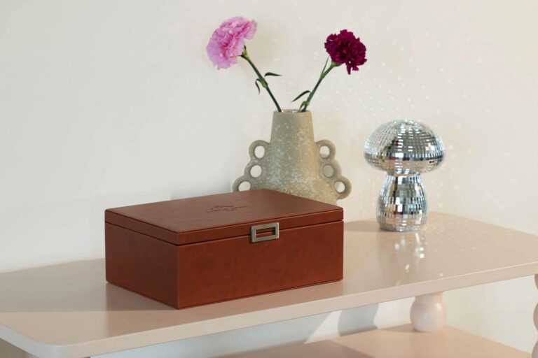 BOITE ECRIN CUIR SIMLI LUXE