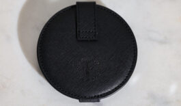 miroir de poche cuir